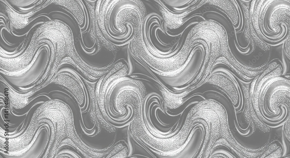 Obraz premium Gray Wave Pattern with Glitter