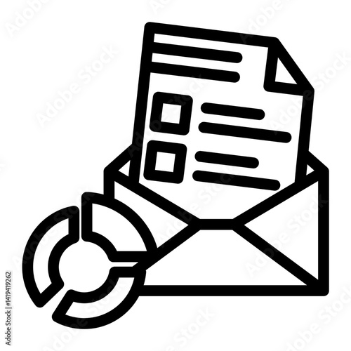 Emails Icon Line Style for Efficiency Pack Icon Themes