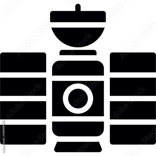 Space Docking Glyph Icon