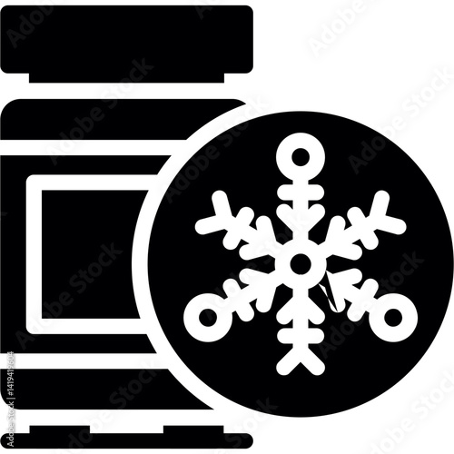 Cryogenic Fuel Glyph Icon