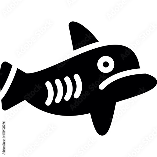 Shark Glyph Icon