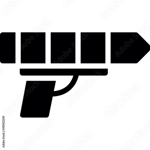 Speargun Glyph Icon