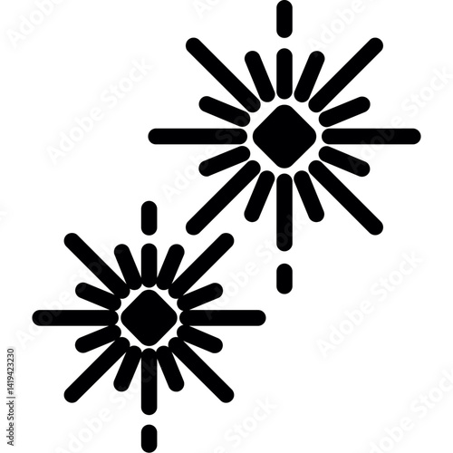 Firecrackers Glyph Icon