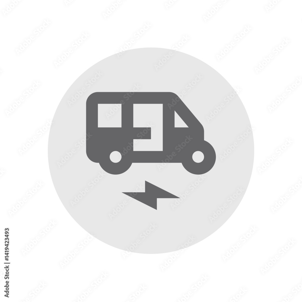 Electric Rickshaw Filled Icon Electric Rickshaw Filled Icon