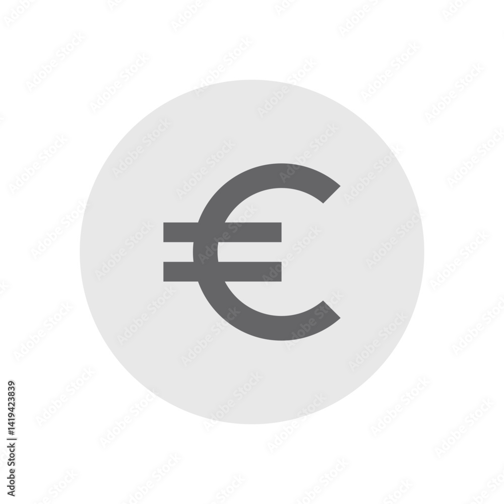 Euro Symbol Outlined Icon Euro Symbol Outlined Icon