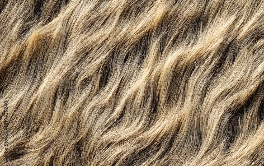 Naklejka premium Wavy Blonde Hair Texture Background Image