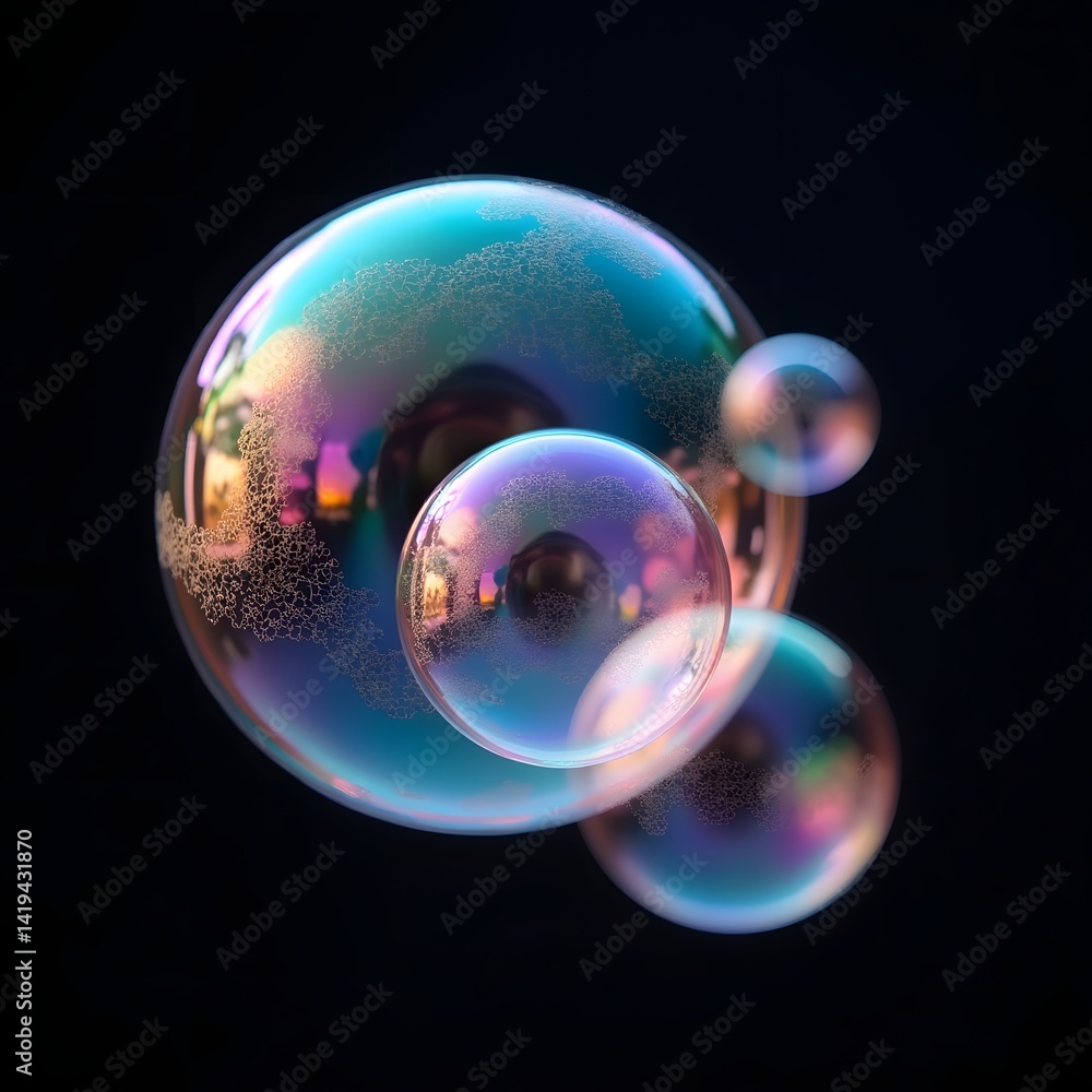abstract background with bubbles