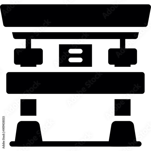 Chinese Gate Glyph Icon