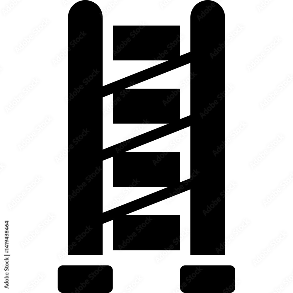 Ladder Glyph Icon Ladder Glyph Icon