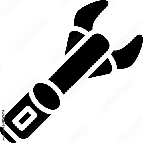 Jaws of Life Tool Glyph Icon