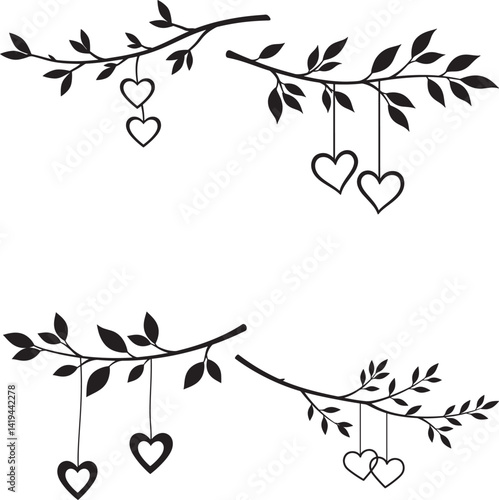 family reunions tree vector silhouette image