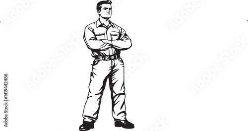 vector illustration of a man