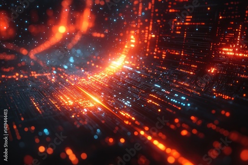 Abstract digital network  4 