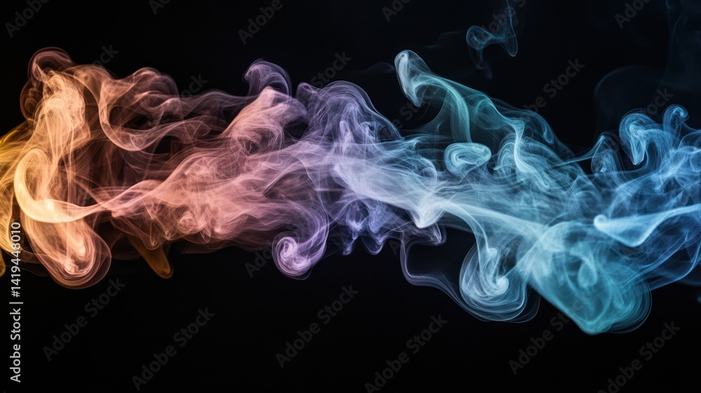 Abstract Colorful Smoke Design: A Whimsical Dance of Hues Abstract Colorful Smoke Design: A Whimsical Dance of Hues