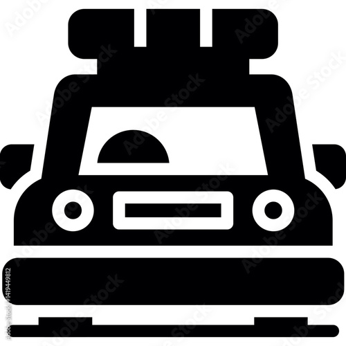 Police Car Glyph Icon