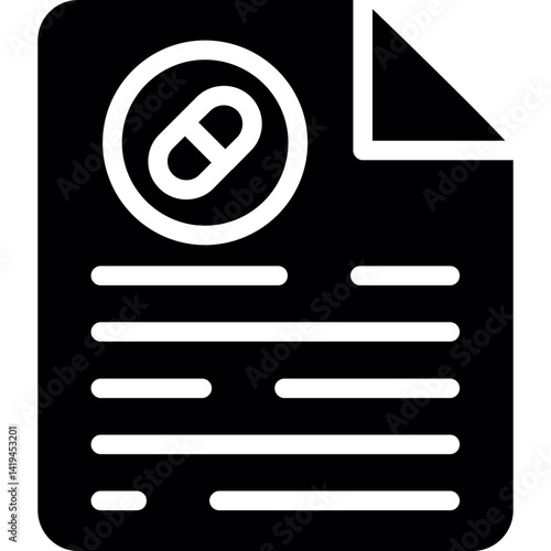 Sick Leave Glyph Icon