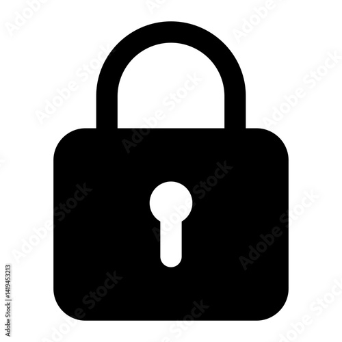 padlock icon for illustration