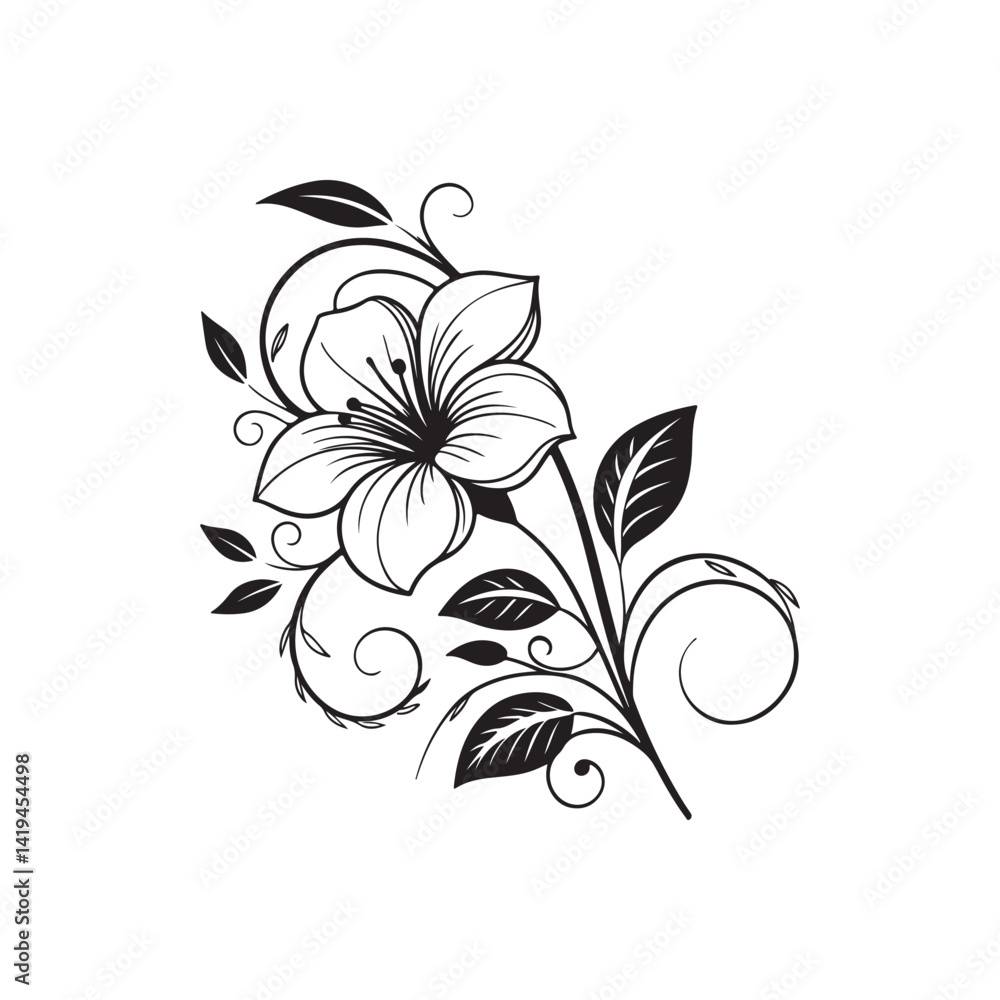 Flower silhouette Flower silhouette