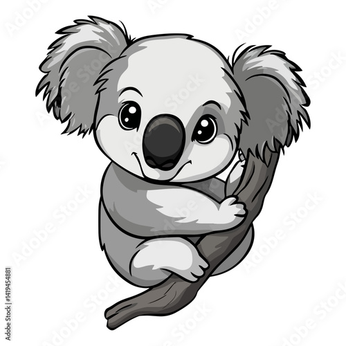 koala, animal, vector, transparent background