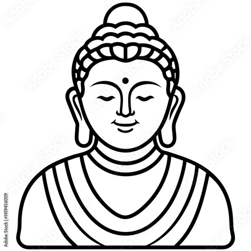 buddha vector icon