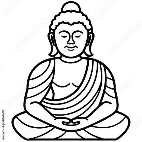 buddha vector icon