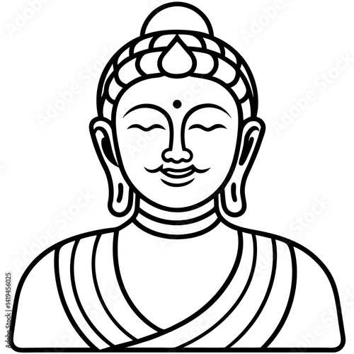 buddha vector icon