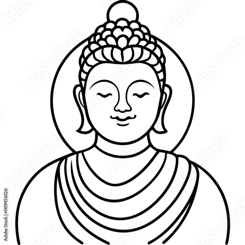 buddha vector icon