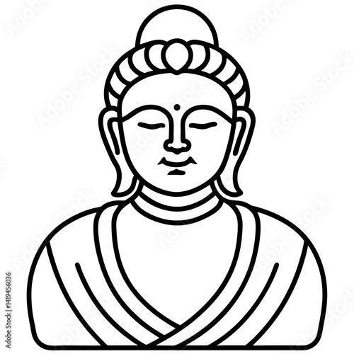 buddha vector icon
