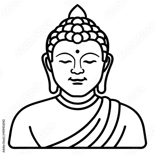 buddha vector icon