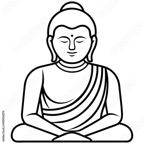 buddha vector icon
