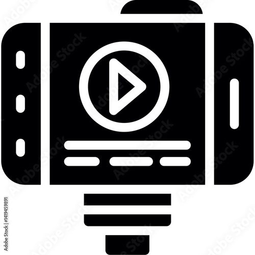 Vlog Glyph Icon