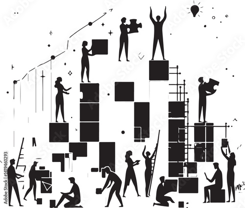 Human resources chart vector