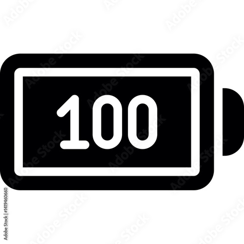 Charging Percentage Glyph Icon