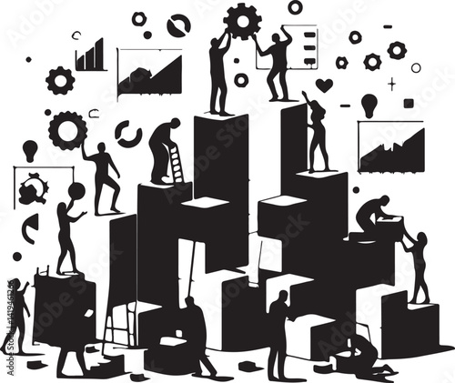 Wallpaper Mural Human resources chart vector Torontodigital.ca