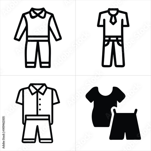 outfit icon set
