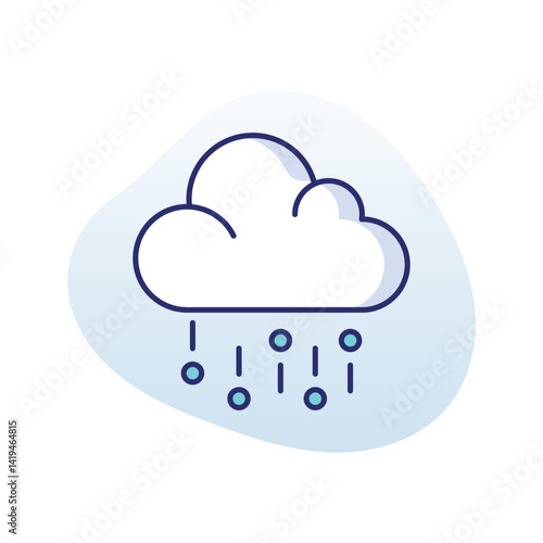 Light Hail  Vector icon