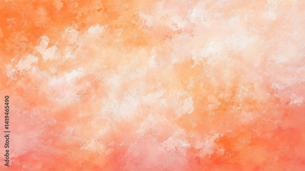 Fototapeta premium Soft, warm hues blend in an abstract, painterly design.