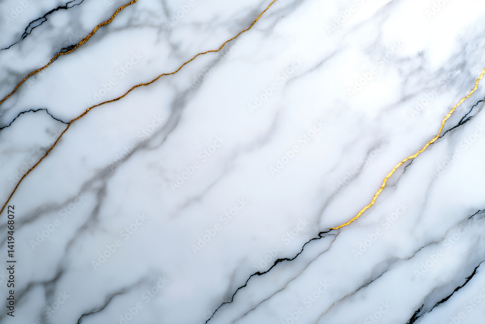 Elegant white marble stone texture background with golden and black veins, creating luxurious and sophisticated appearance. Perfect for interior design and artistic projects Elegant white marble stone texture background with golden and black veins, creating luxurious and sophisticated appearance. Perfect for interior design and artistic projects