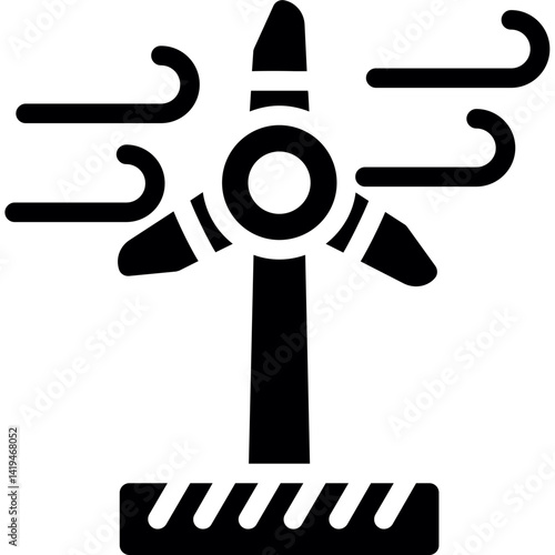 Wind Farm Glyph Icon