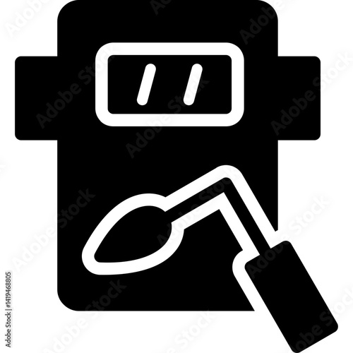 Welding Glyph Icon