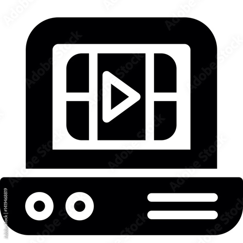 Video Production Glyph Icon