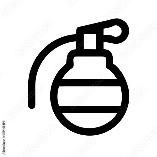 Hand Grenade with Pin Icon Design