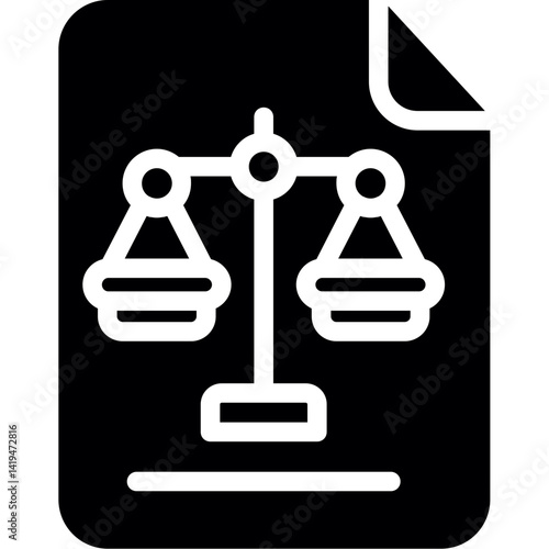 Lawyer Glyph Icon