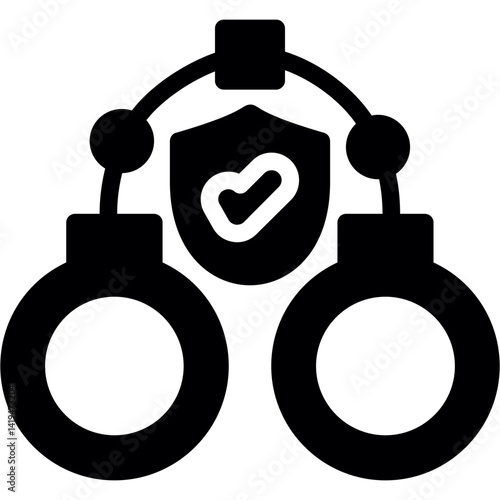 Crime Prevention Glyph Icon