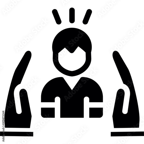 Human Rights Glyph Icon