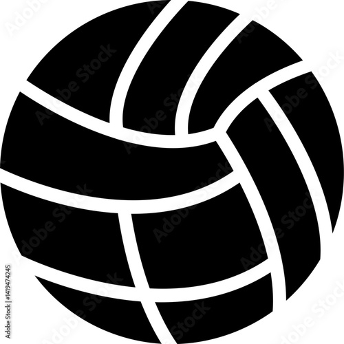 Volleyball Glyph Icon