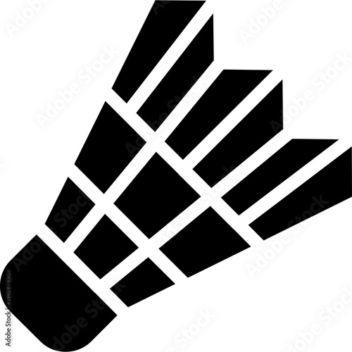 Badminton Shuttlecock Glyph Icon