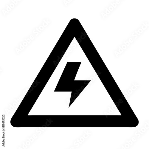 Free Download High Voltage Triangle Warning Sign Icon Design - GFXLoad