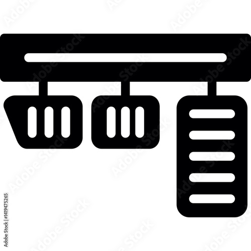 Clutch Pedal Glyph Icon