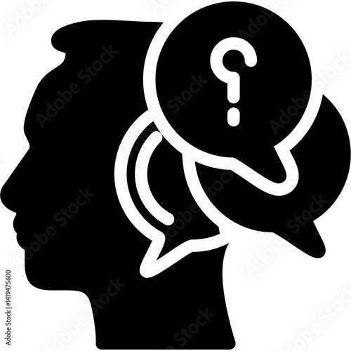Confused Glyph Icon